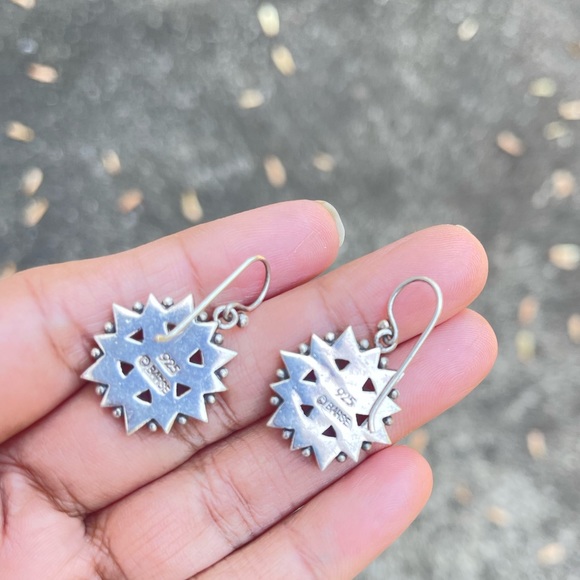 Vintage Barse Sterling Silver Multi-gemstones Earrings - Picture 7 of 8